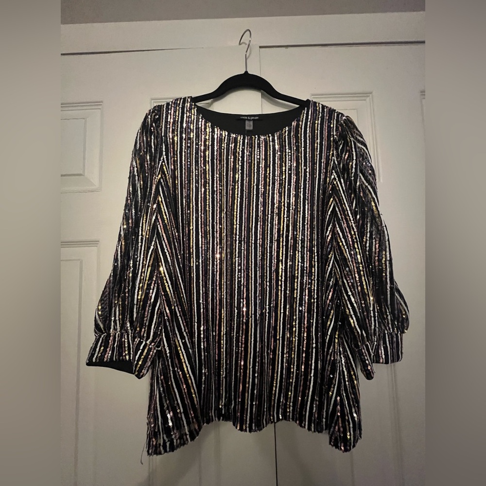NWT Sequin Blouse